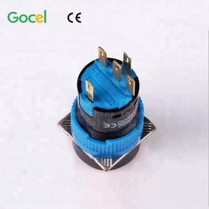 Botón de metal de reinicio de 5 pines con luz, botón de 16mm de longitud, 2 uds. - Product Image 3