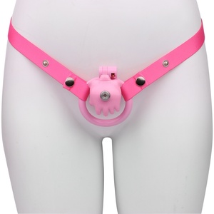 Dispositivo de castidad masculino FRRK con forma de palma de la mano, con 4 tamaños de anillos para el pene, jaula para pene con forma de mano, juguetes sexuales de plástico BDSM. - Product Image 2