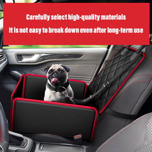 Housse de siège de voiture pour <span class=keywords><strong>chien</strong></span> en polyester Oxford 600D imperméable à 5 couches, anti-rayures, avec rabats latéraux, <span class=keywords><strong>protection</strong></span> complète du siège <span class=keywords><strong>avant</strong></span>, fourni par l'usine - Product Image 4