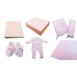 005 ลายจุดสีขาวบนผ้าปูที่นอนสีชมพู - Product Image 1