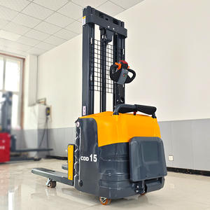 Vente directe d'usine Mini transpalette électrique à haute levée Walk-behind Stand-on Gerbeur entièrement automatique à un prix abordable - Product Image 3