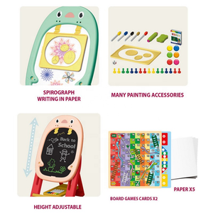 2022 Neuankömmlinge doppelseitiges Zeichenbrett Kinder Lernspiel zeug magnetisches Schreib brett Spielzeug - Product Image 3