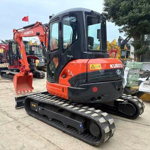 Almost New Used Kubota U55-4 Excavator With Rubber <b>Trackers</b> in Wholesale Price Secondhand Kubota U55 U55-4 Excavator Swing boom - Product Image 1