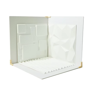 50*50 bordo cavo 3D PVC realistico sfondo geometrico foto bordo del prodotto fotografia stile di sfondo - Product Image 1