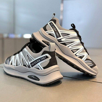 Sneakers de sport de luxe Solomona Design, rehaussantes, avec empeigne en mesh et doublure en coton doux pour hommes