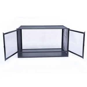 <span class=keywords><strong>PAYI</strong></span> cage d'escalade pour animaux de compagnie cage à mailles horizontales boîte d'alimentation caméléon en alliage d'aluminium - Product Image 1