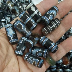 Stock <span class=keywords><strong>Venta</strong></span> Promocional Silver Line 7 Stars Turtle Cover Light Grabado Dzi beads - Product Image 6