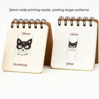 Evebot Printpods Printer Mini Genggam Portabel, Cetakan Multifungsi, Kadaluwarsa Inkjet Mobile Wifi untuk Label Logo Tato DIY