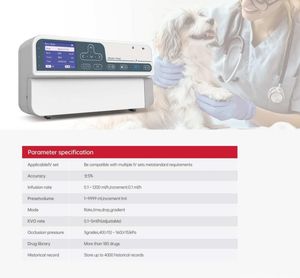 Bomba de Infusión Veterinaria, Bomba de Jeringa Veterinaria para Mascotas, Equipo Veterinario - Product Image 2