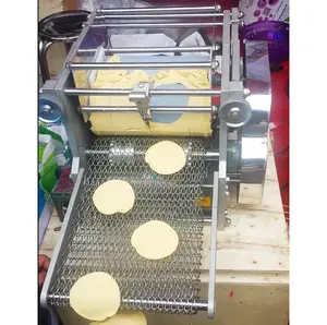 Mesin pembuat tortilla jagung Industri roti roti otomatis produk biji-bijian komersial mesin pembuat penghancur tortilla Meksiko