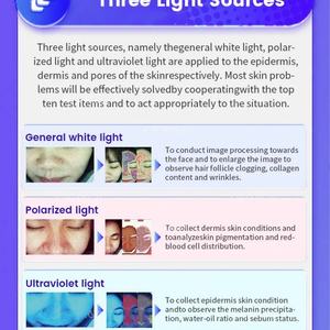 Appareil d'analyse cutanée 3D portable professionnel avec technologie IA, compatible prises JP/US, 10 paramètres d'analyse pour usage commercial - Product Image 3