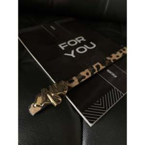 Cinturón de Cuero Vacuno de Diseño Fiori con Estampado Animal, Hebilla de Forma Casual, Cinturón de Cuero Genuino para Mujer - Product Image 3