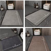 Alfombra de Baño Personalizable, Absorbente de Agua, de Diatomita, Antideslizante, Moderna, Lavable, de Secado Rápido, para Hogar y Hotel