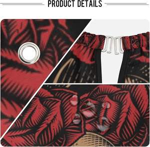 Capa de peluquero resistente al agua vintage con calaveras y rosas Delantal de corte de pelo de poliéster para hombres y mujeres Afeitado de barba Corte de pelo - Product Image 3