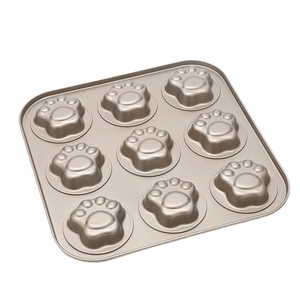<span class=keywords><strong>Moule</strong></span> à Cupcake antiadhésif, plaque de cuisson à Muffin, <span class=keywords><strong>moule</strong></span> à Cupcake, Mini patte de chat, moules à biscuits, ustensiles de cuisson, 4/6/9/12 trous - Product Image 2