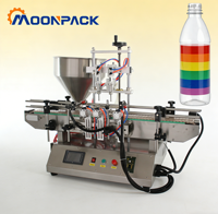 Machine de remplissage automatique de bureau Moonpack TFM-120G-2 pour liquides, pâtes, crèmes, ligne de convoyage, emballage cosmétique et parfums pour petites entreprises