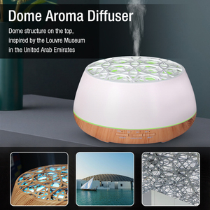 Difusor de aroma, difusor de aceite esencial de 400ml, grano de madera con temporizador, humidificador de niebla fría para habitación grande, apagado automático sin agua - Product Image 5