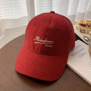 Boné de beisebol Vintage aba larga estilo coreano rosto do mulheres Show impermeável Deep Top All-Match pequeno mais grandes tamanhos comum tecido - Product Image 2