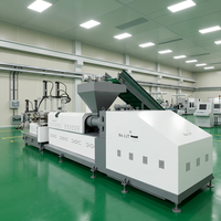 Machine de recyclage de plastique HDPE LDPE PP PVC haute capacité, machine automatique de fabrication de granulés de plastique, granulateurs de plastique