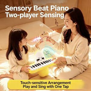 Juguete de Peluche Interactivo con Inducción Musical de Frutas, Piano Eléctrico para Padres e Hijos, Fresa y Plátano, de Hu Electric - Product Image 5