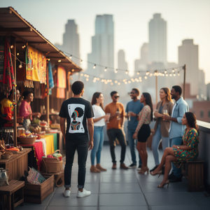 Camiseta con Diseño Gráfico 'Black Woman Queen', Unisex, Talla Mediana para Adultos, Ropa Promocional - Product Image 3