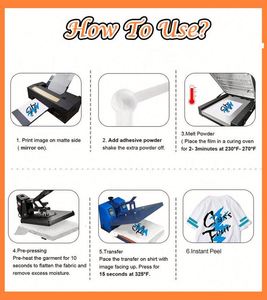 ฟิล์ม PET สำหรับการถ่ายโอนความร้อนแบบ DTF ทนความร้อนสูง สำหรับเสื้อยืด - Product Image 5