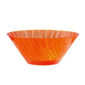 Customization Logo Color 3400ml Unbreakable Resin <b>Ps</b> Acrylic Plastic Striped Fruit Salad Bowl for Hotel Meals Home Living Room - Product Image 1