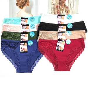 Fabbrica Outlet Custom di marca signore mutandine da donna biancheria intima di pizzo di cotone - Product Image 1