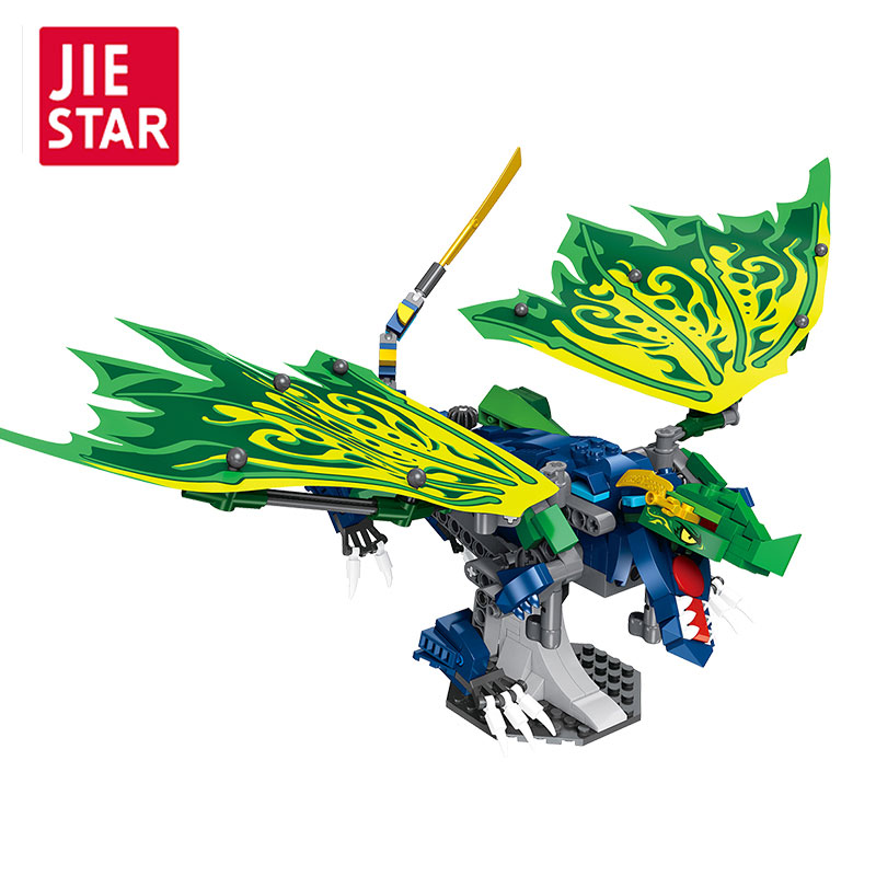 JIESTAR TOYS 2023 último 447 Uds coleccionable Ninjago Lloyd' S legendario dragón modelo conjunto de bloques de construcción niños niñas conjunto de regalo