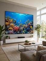 Écran de projection anti-lumière SHENGMU 92 pouces Fresnel ALR 16:9 à longue portée 4K Ultra HD pour home cinéma