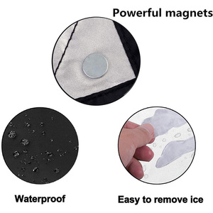 Housse de pare-brise de voiture en polyester noir, protection contre la neige et la glace, imperméable, pour la protection du verre de voiture - Product Image 3