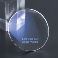 Verres de lunettes Pioneer Optical 1.56 1.60 1.67 1.74 anti-lumière bleue HMC en résine, protection UV420, vision simple