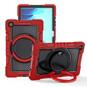 New Style Shock Proof Silicone Full Body Tablet Cover Handle Stand Case Fundas for Samsung Galaxy Tab A7 T500 T505 Back Cover
