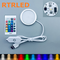 Lampe LED USB pour imprimante 3D, kit d'éclairage Bambu Lab 001, lampe ronde LED Bambu Lab Mini/X1E avec prise pour imprimante 3D