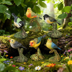Juguete de simulación de animales sólidos para niños y coleccionistas, modelo de pájaro del familia Tityra, un regalo para la ciencia moderna de las aves. - Product Image 2