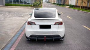 Nuevo Kit de Carrocería para Tesla Model Y con Labio Delantero de Fibra de Carbono y <span class=keywords><strong>Difusor</strong></span> Trasero Deflector de Viento con Escape - Product Image 4