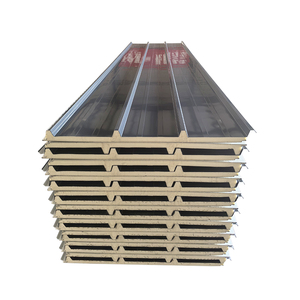 Prix à domicile faible coût 50mm Eps PU polyuréthane utilisé panneaux muraux de panneau sandwich à vendre - Product Image 1