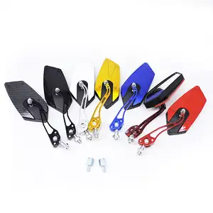 Rear View Mirror Ruckspiegel For Honda Kawasaki Suzuki Ducati Aprilia Vespa Kymco Piaagio BMW Motorcycles With 10mm Thread