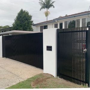 Clôture à <span class=keywords><strong>lame</strong></span> en aluminium de style européen de luxe en usine directe nouveaux panneaux de clôture de haute qualité de luxe <span class=keywords><strong>extérieur</strong></span> classique - Product Image 4