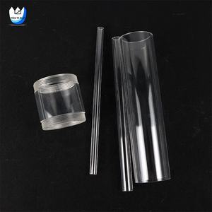 Youyizuo fábrica venta al por mayor color <span class=keywords><strong>transparente</strong></span> <span class=keywords><strong>PVC</strong></span> medio redondo esmerilado acrílico <span class=keywords><strong>tubo</strong></span> - Product Image 4