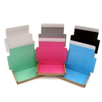 Boîte d'expédition écologique personnalisée avec logo imprimé, bande détachable, boîte pliante en carton durable pour envoi postal