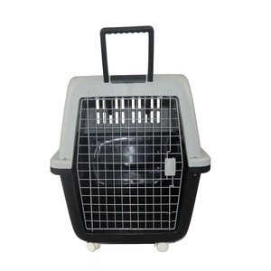 Upgraded and reinforced portable plastic air transport box Multiple sizes for different pet kennel cage Dog transport box breath