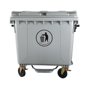 1100L Large Plastic outdoor garbage can dumpster