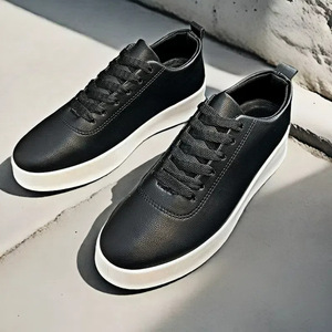 Zapatos Planos de Skate para Hombre, Blancos, Estilo Casual, Ligeros, Básicos, para Uso Diario, Calzado Deportivo Plano - Product Image 3