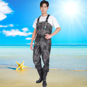 بولي كلوريد الفينيل 3 طبقات تنفس النايلون يطير الأسماك الصيد مع الأحذية للماء الصيد البدلة الخواضون الصدر - Product Image 6