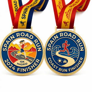 Medalla de Corredor de la <span class=keywords><strong>Costa</strong></span> Brava, Tossa de <span class=keywords><strong>Mar</strong></span>, Maratón, Medalla de Alta Calidad Personalizada, Medallas de Finalista del Maratón de la <span class=keywords><strong>Costa</strong></span> de España - Product Image 1