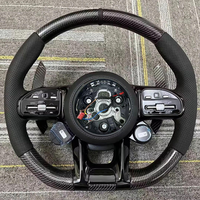Volant de direction de voiture personnalisé en fibre de carbone à 4 branches de 45 mm pour Mercedes-Benz Performance W167 W177 W190 W213 W217 W222