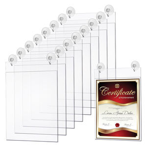 Customized 8.5x11 pollici porta ufficio cartelli appesi in acrilico porta finestra porta porta porta porta con ganci a ventosa - Product Image 1