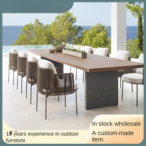 Table et chaises d'extérieur pour maison d'hôtes, jardin, villa, terrasse, mobilier d'hôtel, département des ventes, quartier commercial, balcon extérieur - Product Image 1