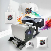 Stabil 60 70 DTF Printer XP600 I1600 I3200 dengan mesin pengering Shaker Tshirt mesin cetak untuk tekstil garmen bisnis kecil
